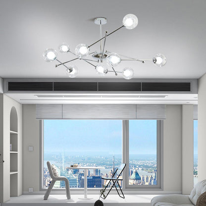 Sputnik Chandelier - Modern Design, Adjustable Brightness, 6 Lights