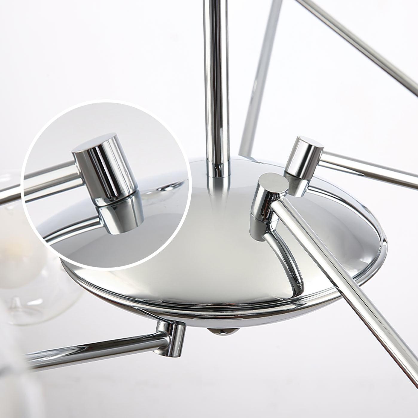 Sputnik Chandelier - Modern Design, Adjustable Brightness, 6 Lights