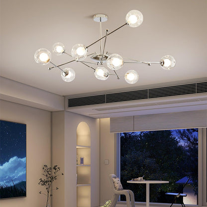 Sputnik Chandelier - Modern Design, Adjustable Brightness, 6 Lights
