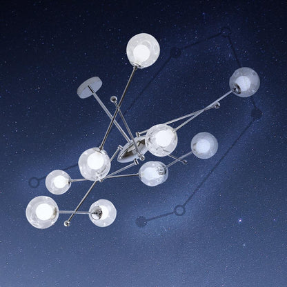 Sputnik Chandelier - Modern Design, Adjustable Brightness, 6 Lights