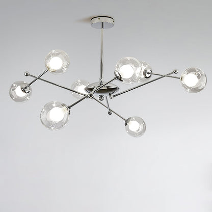 Sputnik Chandelier - Modern Design, Adjustable Brightness, 6 Lights