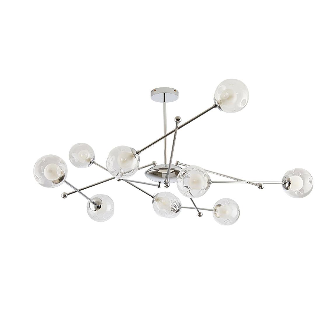Sputnik Chandelier - Modern Design, Adjustable Brightness, 6 Lights