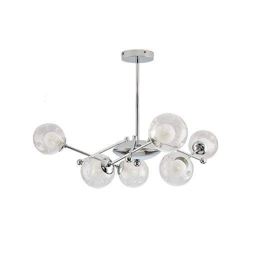 Sputnik Chandelier - Modern Design, Adjustable Brightness, 6 Lights