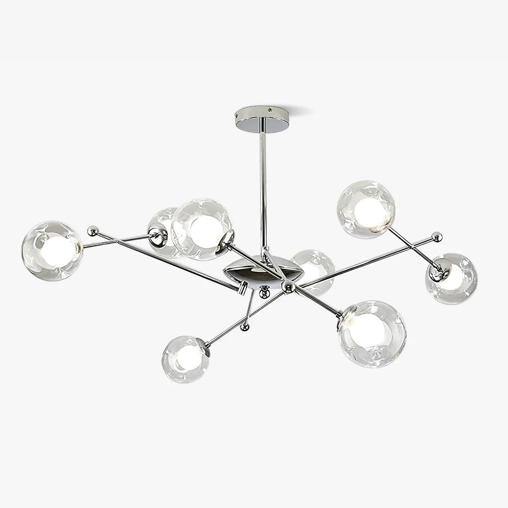 Sputnik Chandelier - Modern Design, Adjustable Brightness, 6 Lights