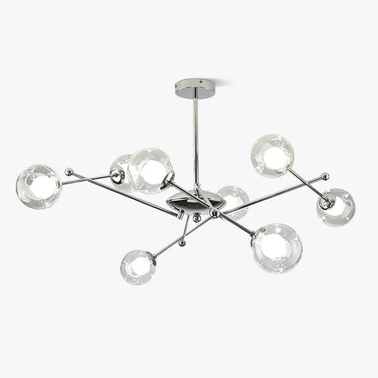 Sputnik Chandelier - Modern Design, Adjustable Brightness, 6 Lights