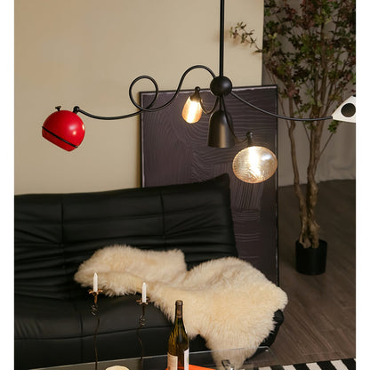 Artistic Chandelier with Adjustable Brightness and Unique Design