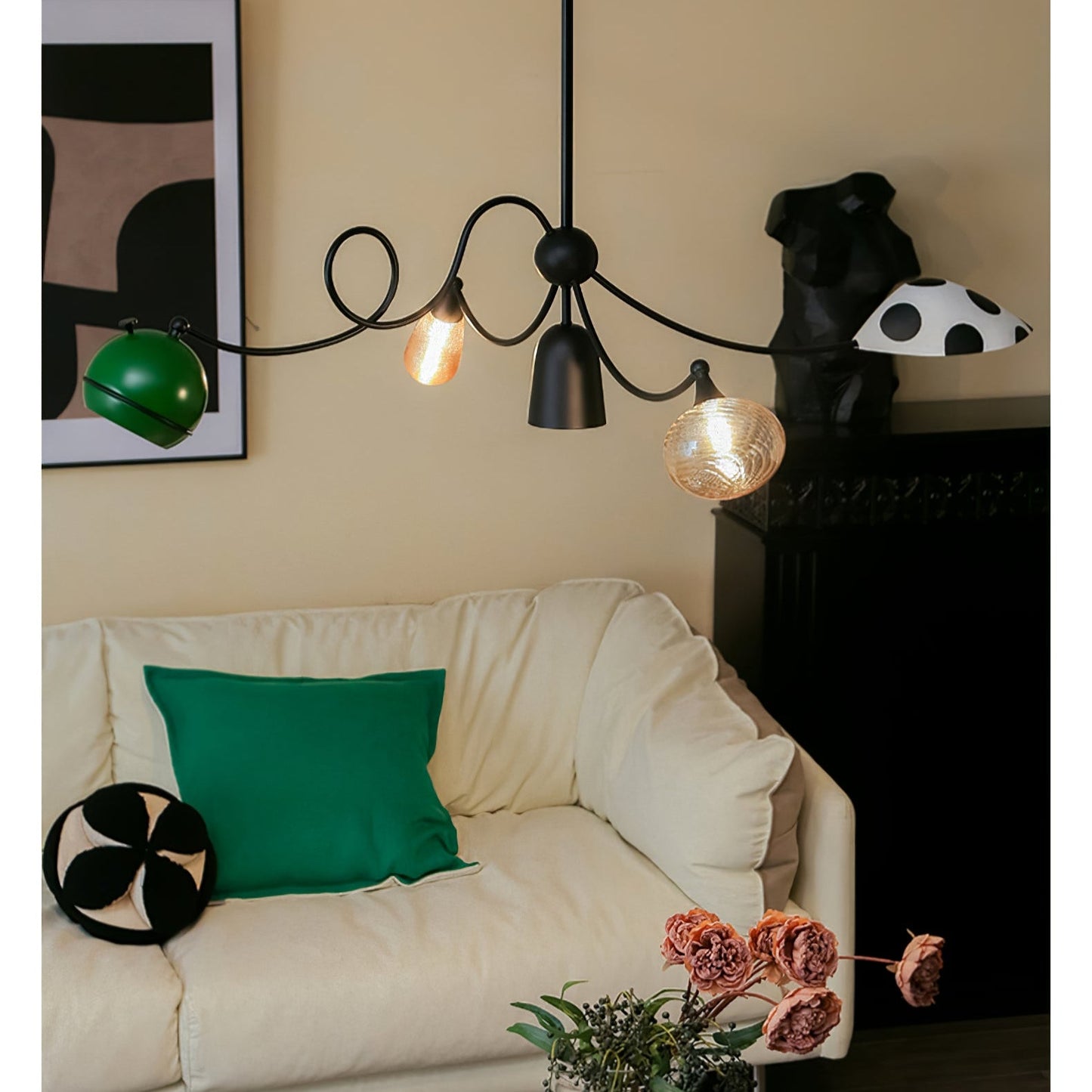 Artistic Chandelier with Adjustable Brightness and Unique Design