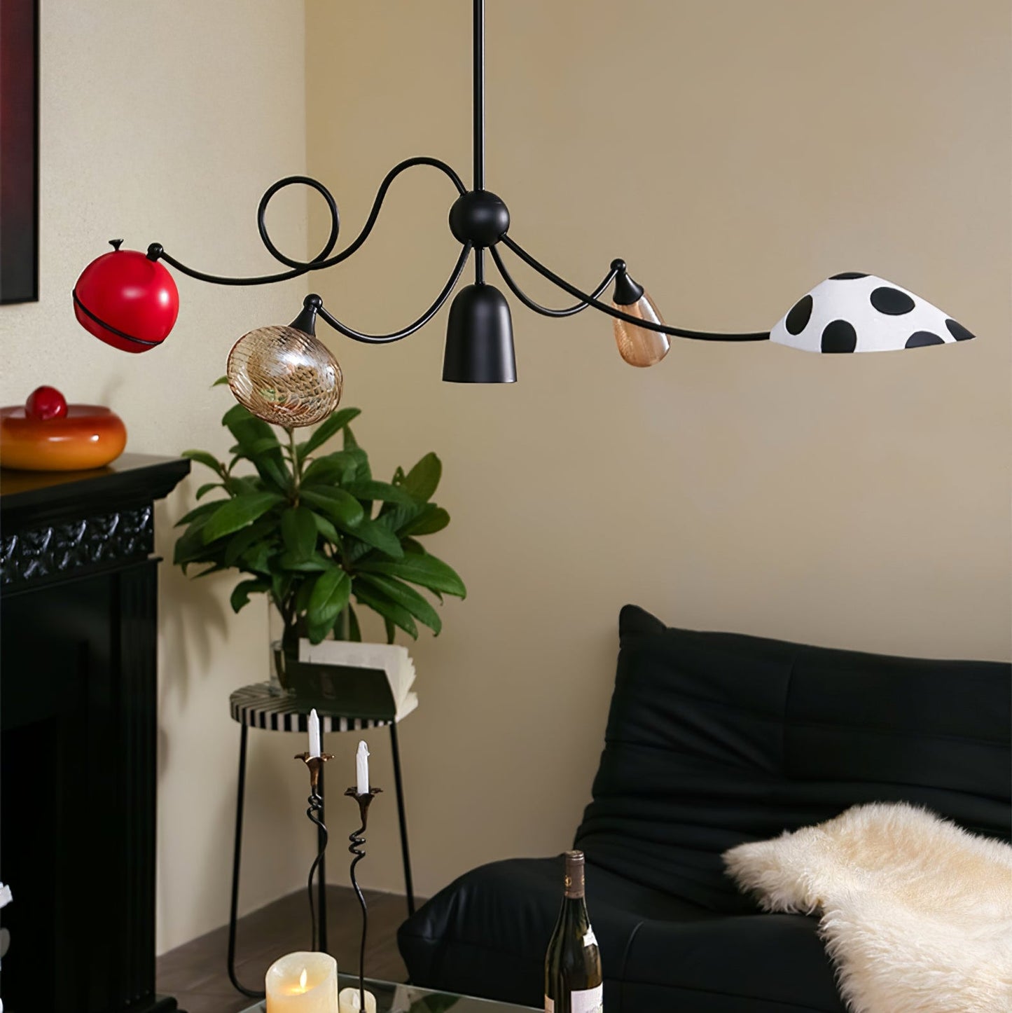 Artistic Chandelier with Adjustable Brightness and Unique Design