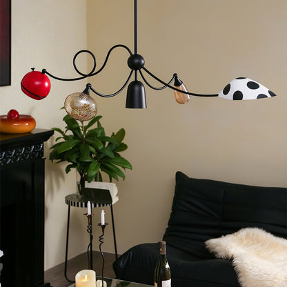 Artistic Chandelier with Adjustable Brightness and Unique Design