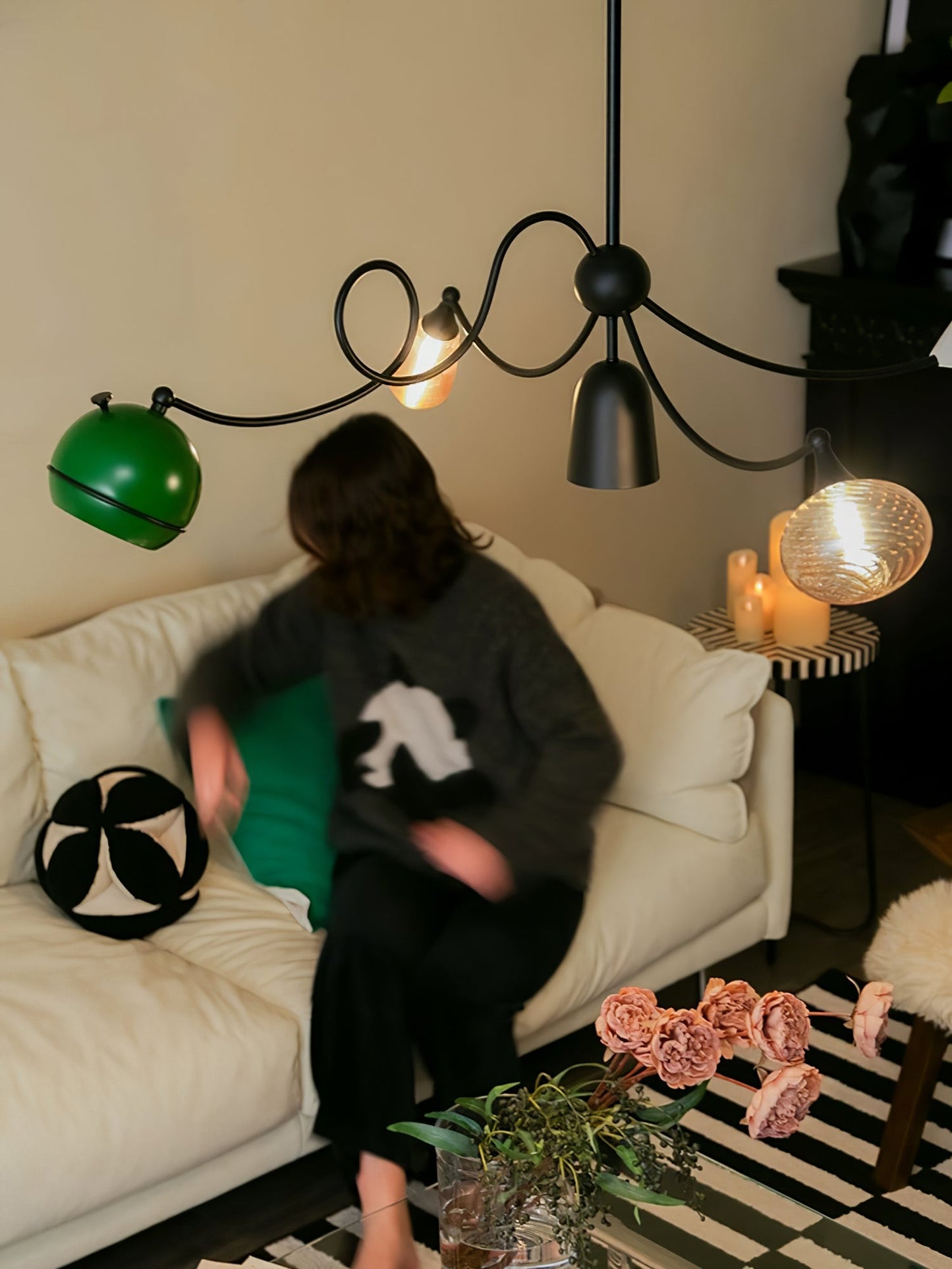 Artistic Chandelier with Adjustable Brightness and Unique Design
