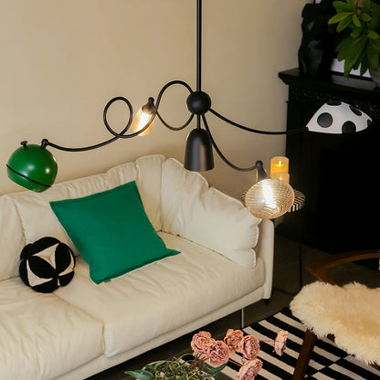 Artistic Chandelier with Adjustable Brightness and Unique Design