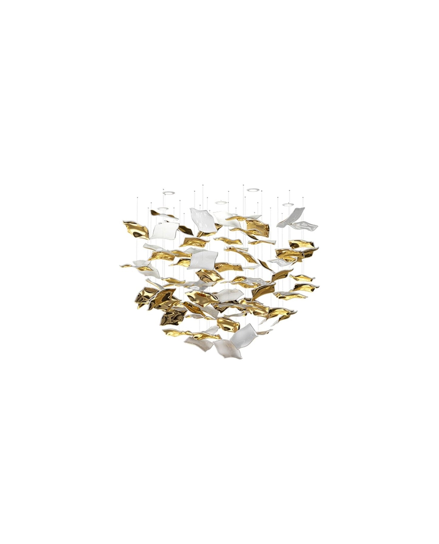 Whispering Kerchiefs Chandelier - Elegant Design with Adjustable Heigh