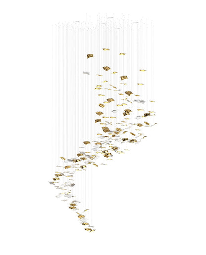 Whispering Kerchiefs Chandelier - Elegant Design with Adjustable Heigh