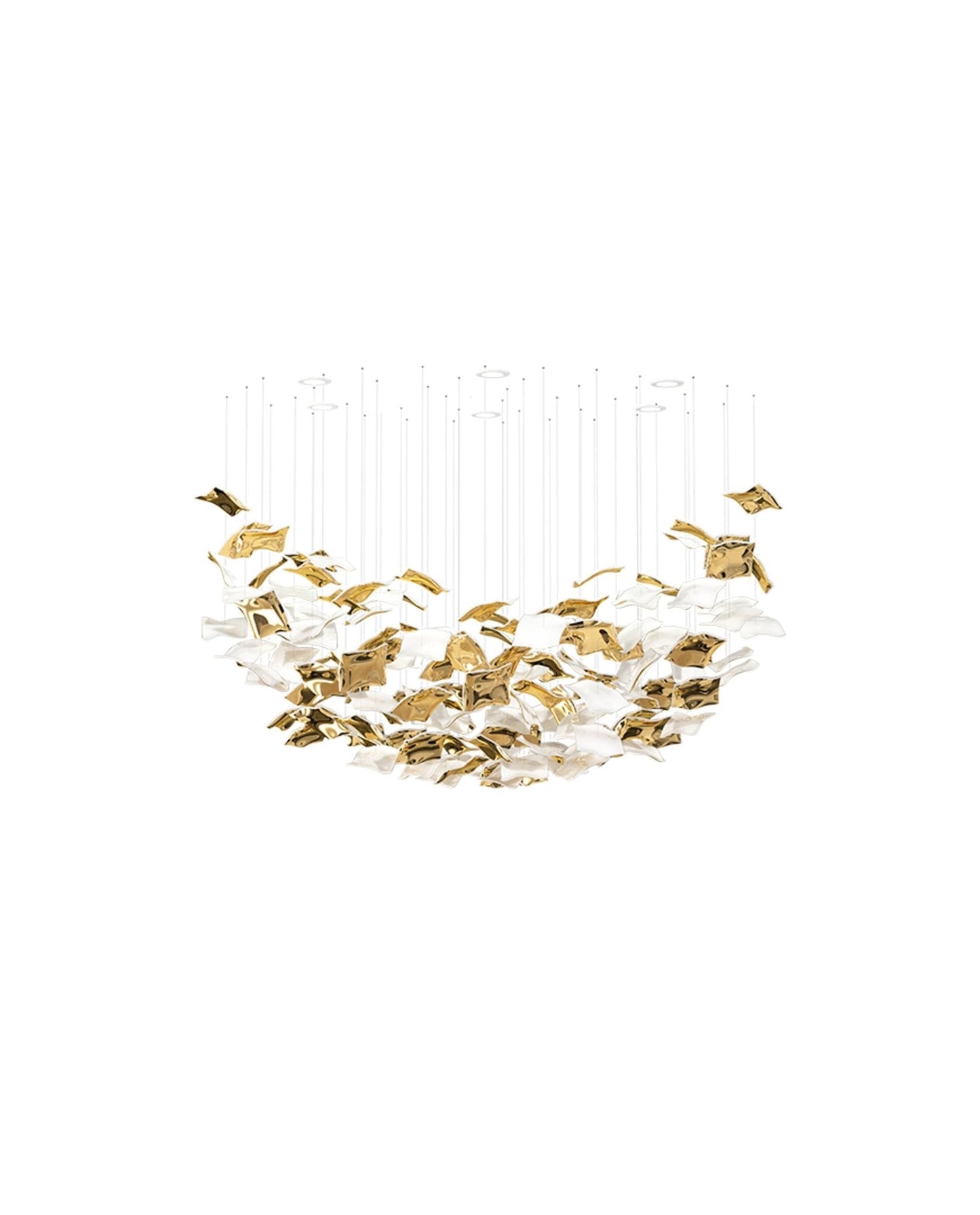 Whispering Kerchiefs Chandelier - Elegant Design with Adjustable Heigh