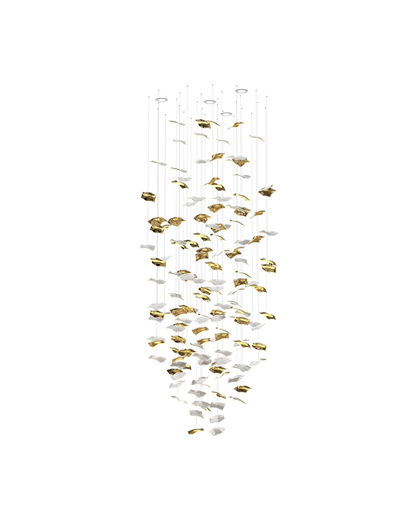 Whispering Kerchiefs Chandelier - Elegant Design with Adjustable Heigh