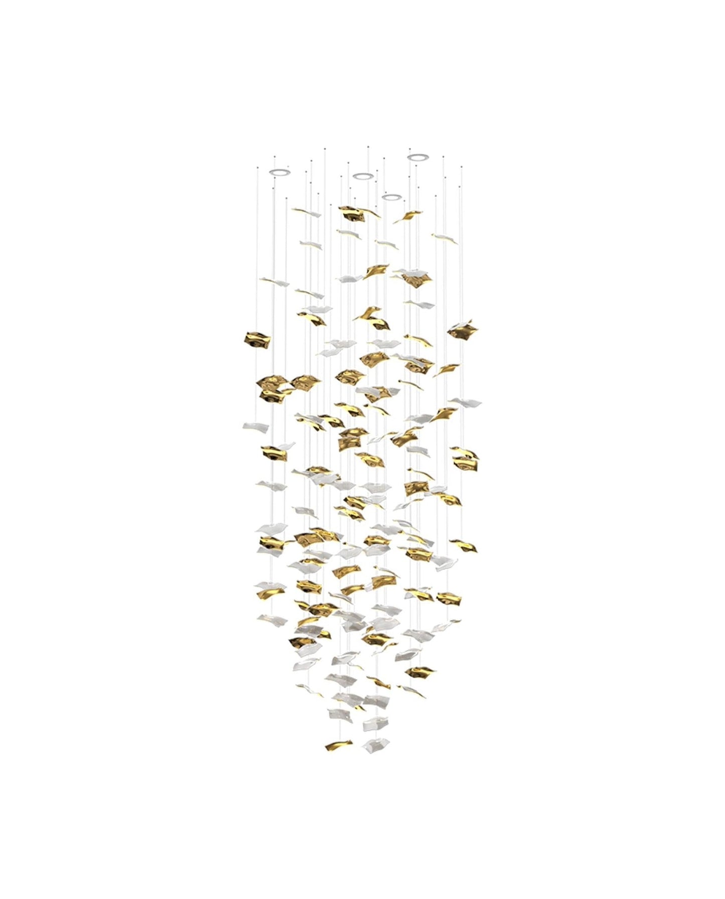 Whispering Kerchiefs Chandelier - Elegant Design with Adjustable Heigh