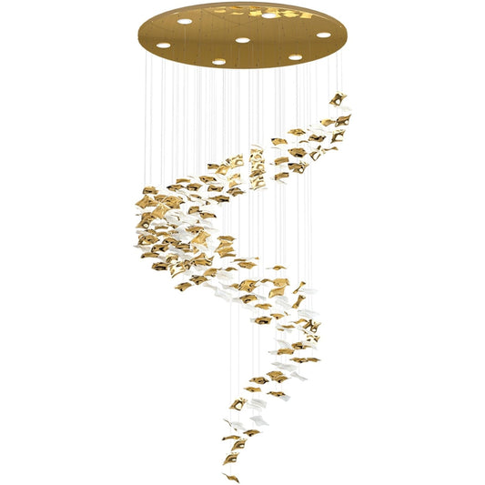 Whispering Kerchiefs Chandelier - Elegant Design with Adjustable Heigh