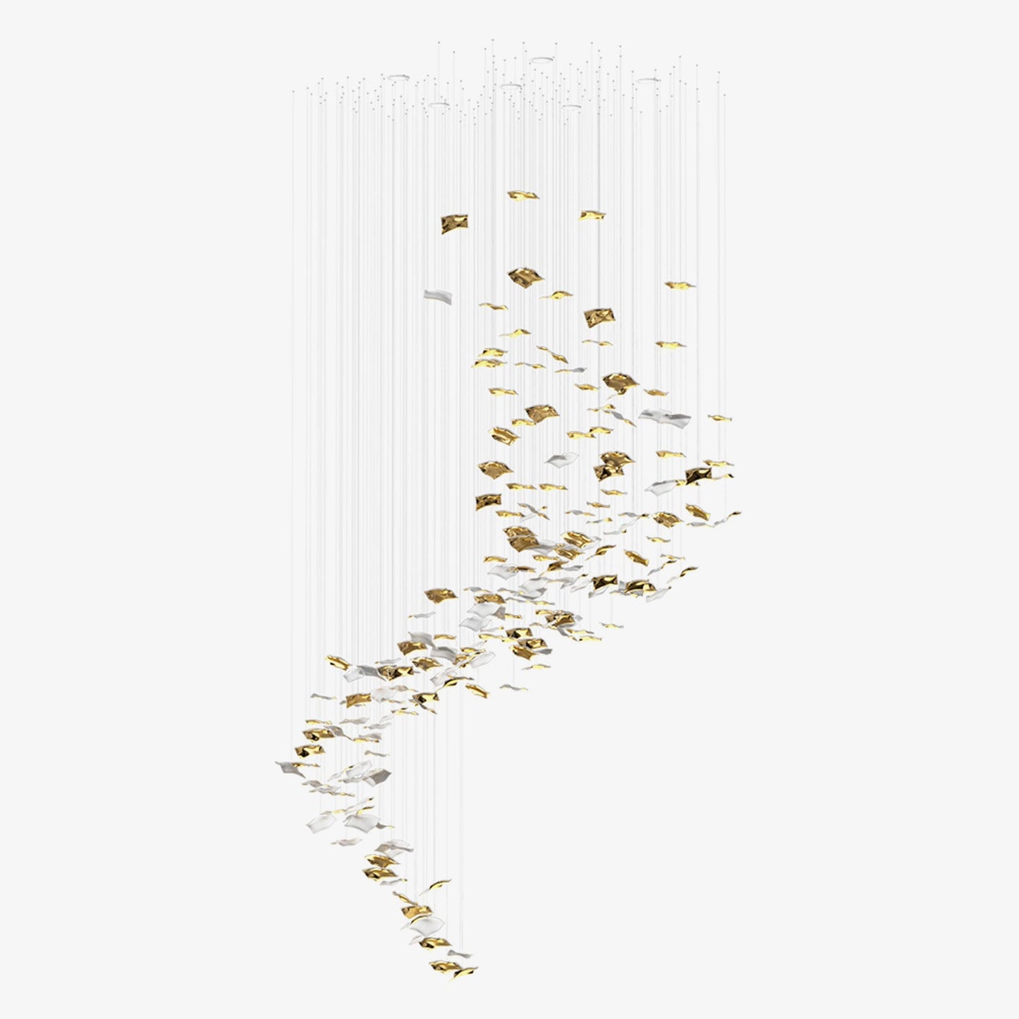 Whispering Kerchiefs Chandelier - Elegant Design with Adjustable Heigh