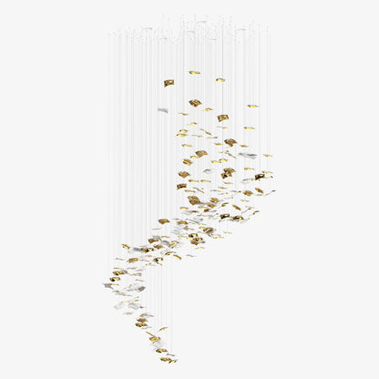 Whispering Kerchiefs Chandelier - Elegant Design with Adjustable Heigh