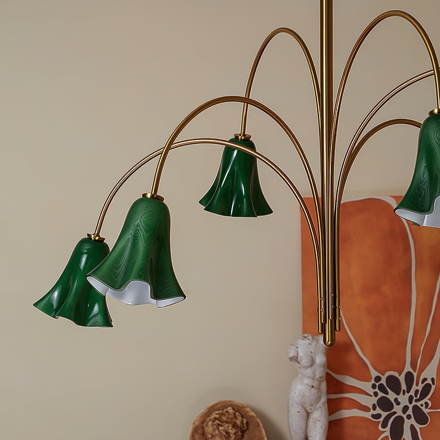 Willow Belle Chandelier - Elegant Lighting with Adjustable Height & Cr