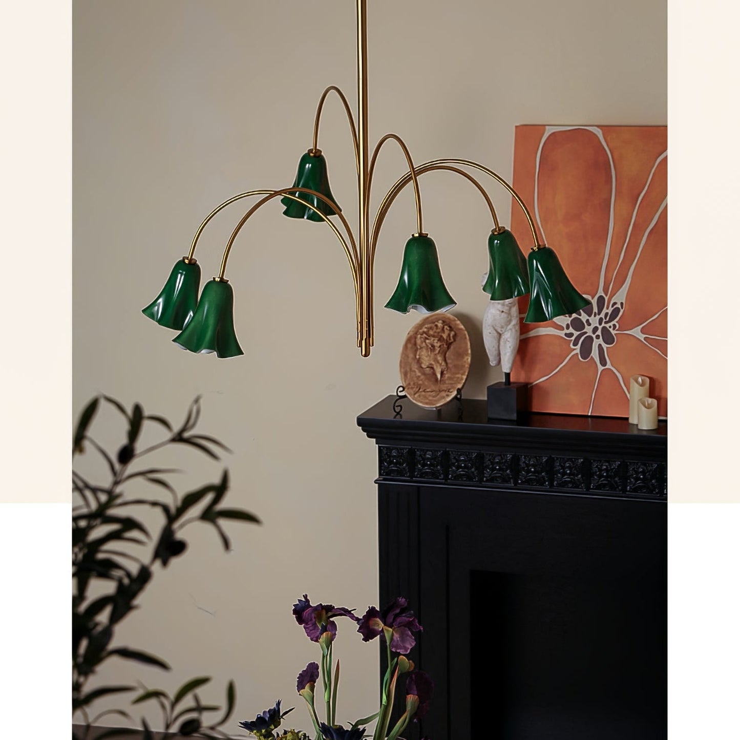 Willow Belle Chandelier - Elegant Lighting with Adjustable Height & Cr