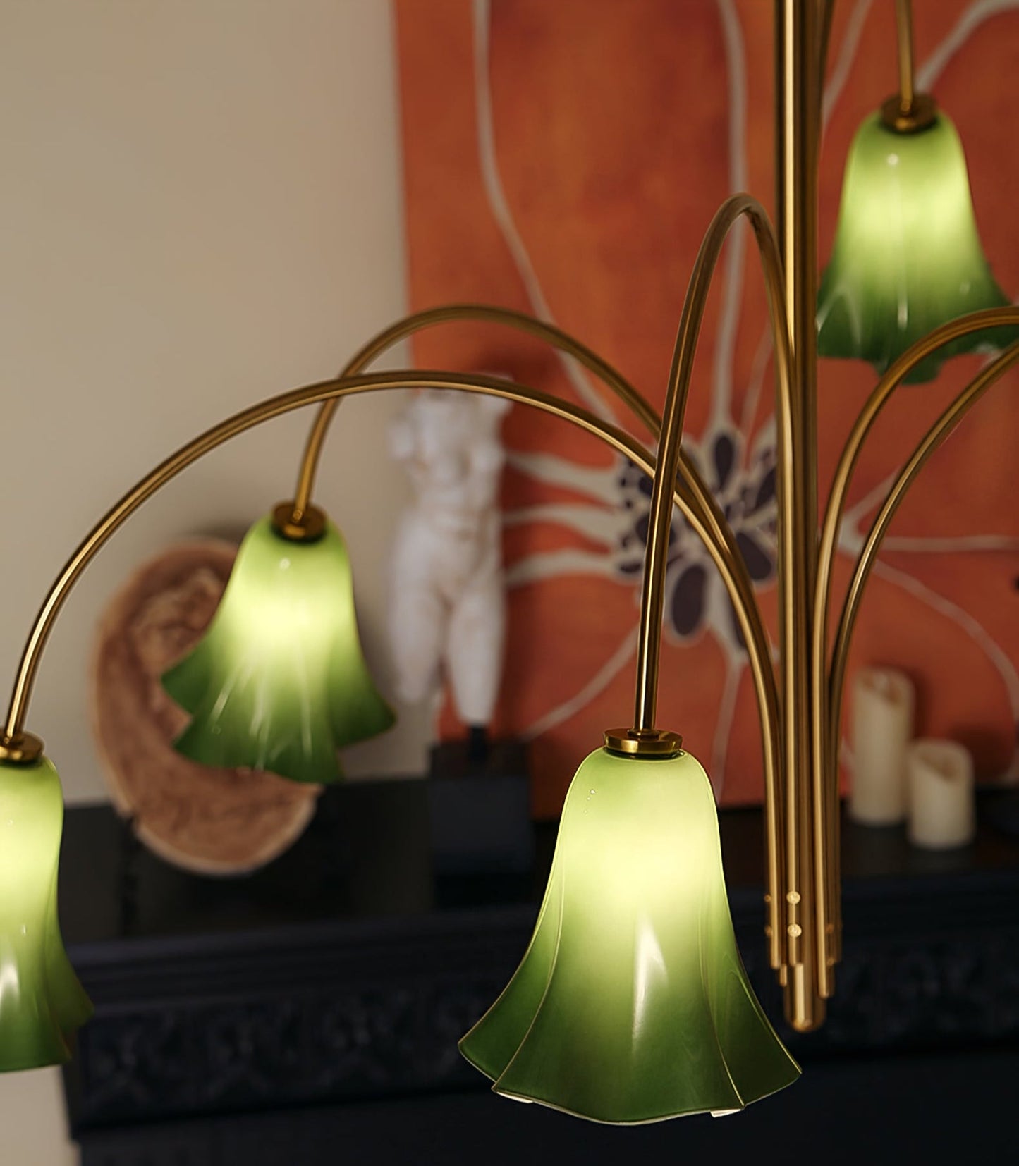 Willow Belle Chandelier - Elegant Lighting with Adjustable Height & Cr