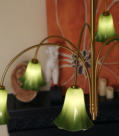 Willow Belle Chandelier - Elegant Lighting with Adjustable Height & Cr