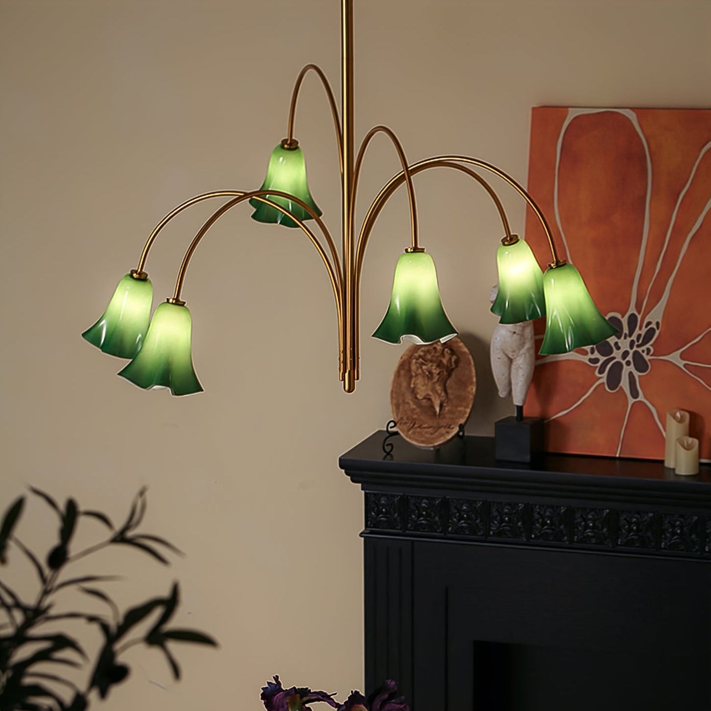 Willow Belle Chandelier - Elegant Lighting with Adjustable Height & Cr
