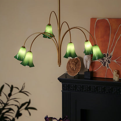 Willow Belle Chandelier - Elegant Lighting with Adjustable Height & Cr