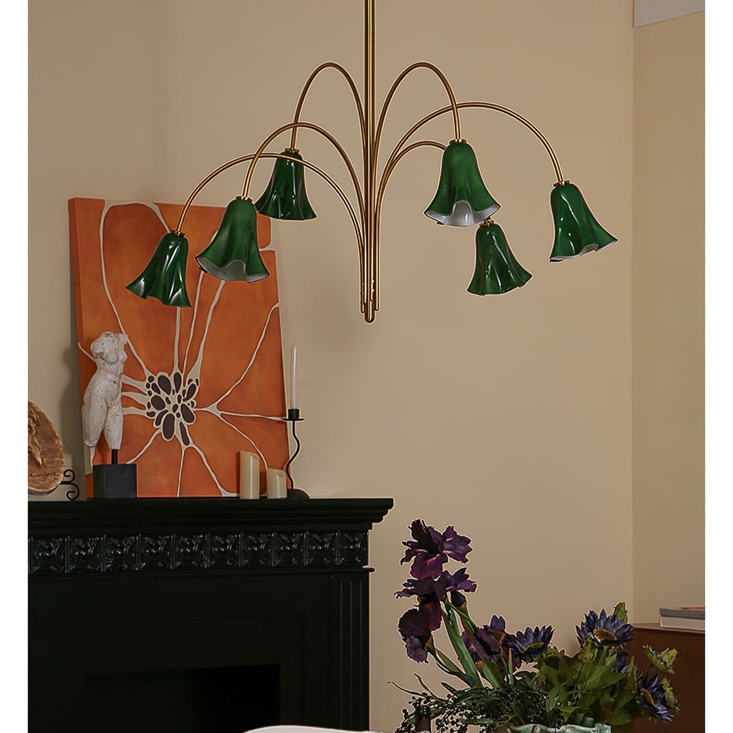 Willow Belle Chandelier - Elegant Lighting with Adjustable Height & Cr