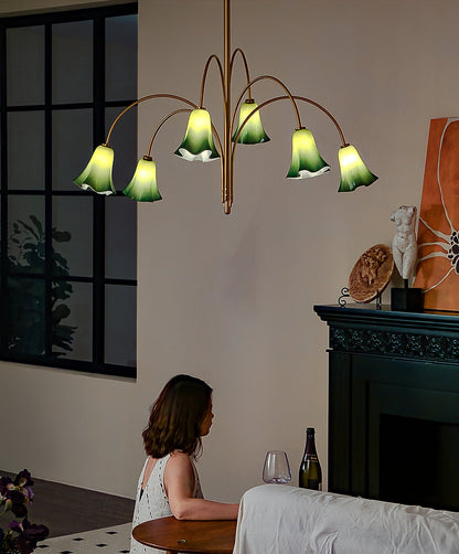 Willow Belle Chandelier - Elegant Lighting with Adjustable Height & Cr