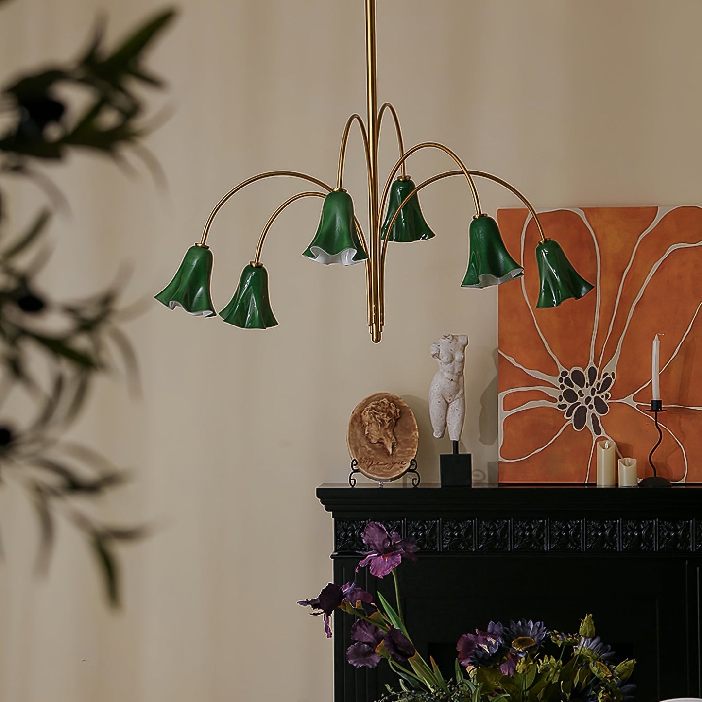 Willow Belle Chandelier - Elegant Lighting with Adjustable Height & Cr