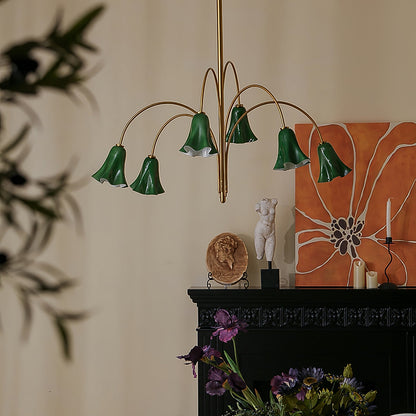 Willow Belle Chandelier - Elegant Lighting with Adjustable Height & Cr