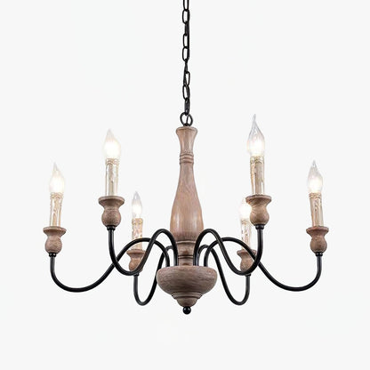 Willowbrook Farmhouse Chandelier - Rustic Design with Adjustable Heigh