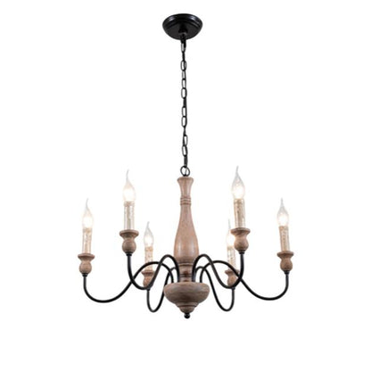 Willowbrook Farmhouse Chandelier - Rustic Design with Adjustable Heigh