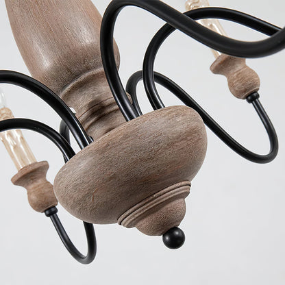 Willowbrook Farmhouse Chandelier - Rustic Design with Adjustable Heigh