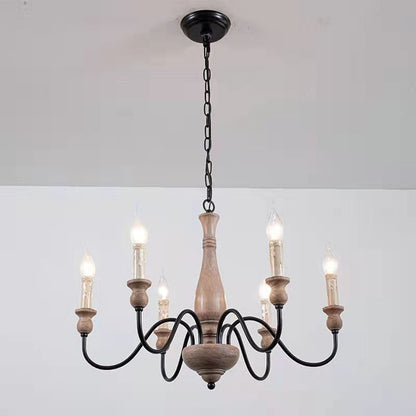 Willowbrook Farmhouse Chandelier - Rustic Design with Adjustable Heigh