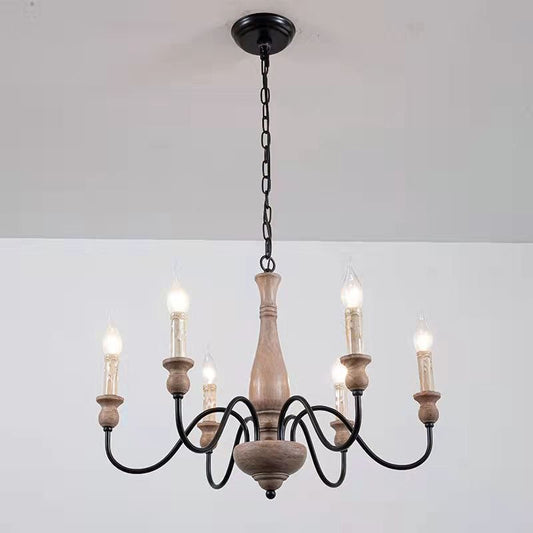 Willowbrook Farmhouse Chandelier - Rustic Design with Adjustable Heigh