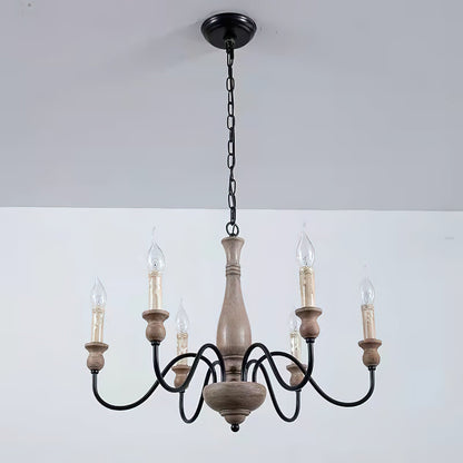 Willowbrook Farmhouse Chandelier - Rustic Design with Adjustable Heigh