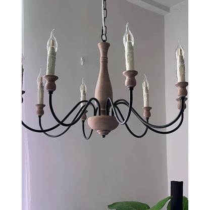 Willowbrook Farmhouse Chandelier - Rustic Design with Adjustable Heigh