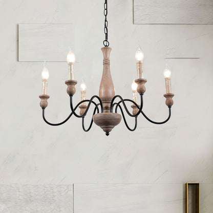 Willowbrook Farmhouse Chandelier - Rustic Design with Adjustable Heigh
