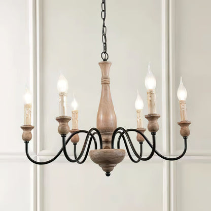 Willowbrook Farmhouse Chandelier - Rustic Design with Adjustable Heigh