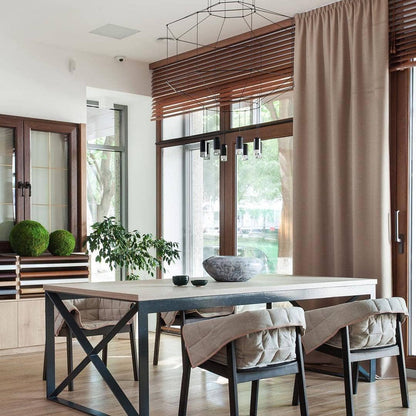 Geometric Lines Pendant Lamp - Adjustable Height, Energy-Efficient LED