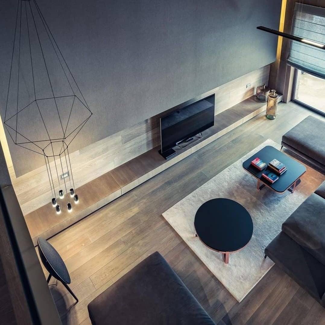Geometric Lines Pendant Lamp - Adjustable Height, Energy-Efficient LED