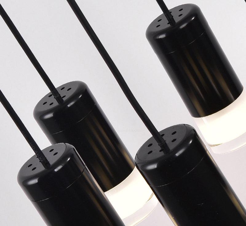 Geometric Lines Pendant Lamp - Adjustable Height, Energy-Efficient LED