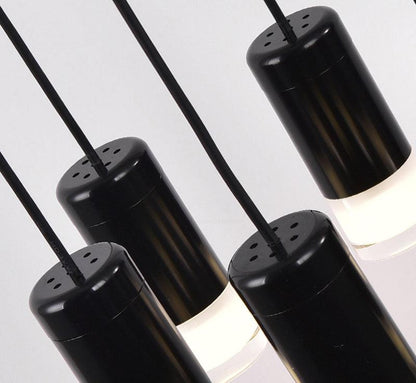 Geometric Lines Pendant Lamp - Adjustable Height, Energy-Efficient LED
