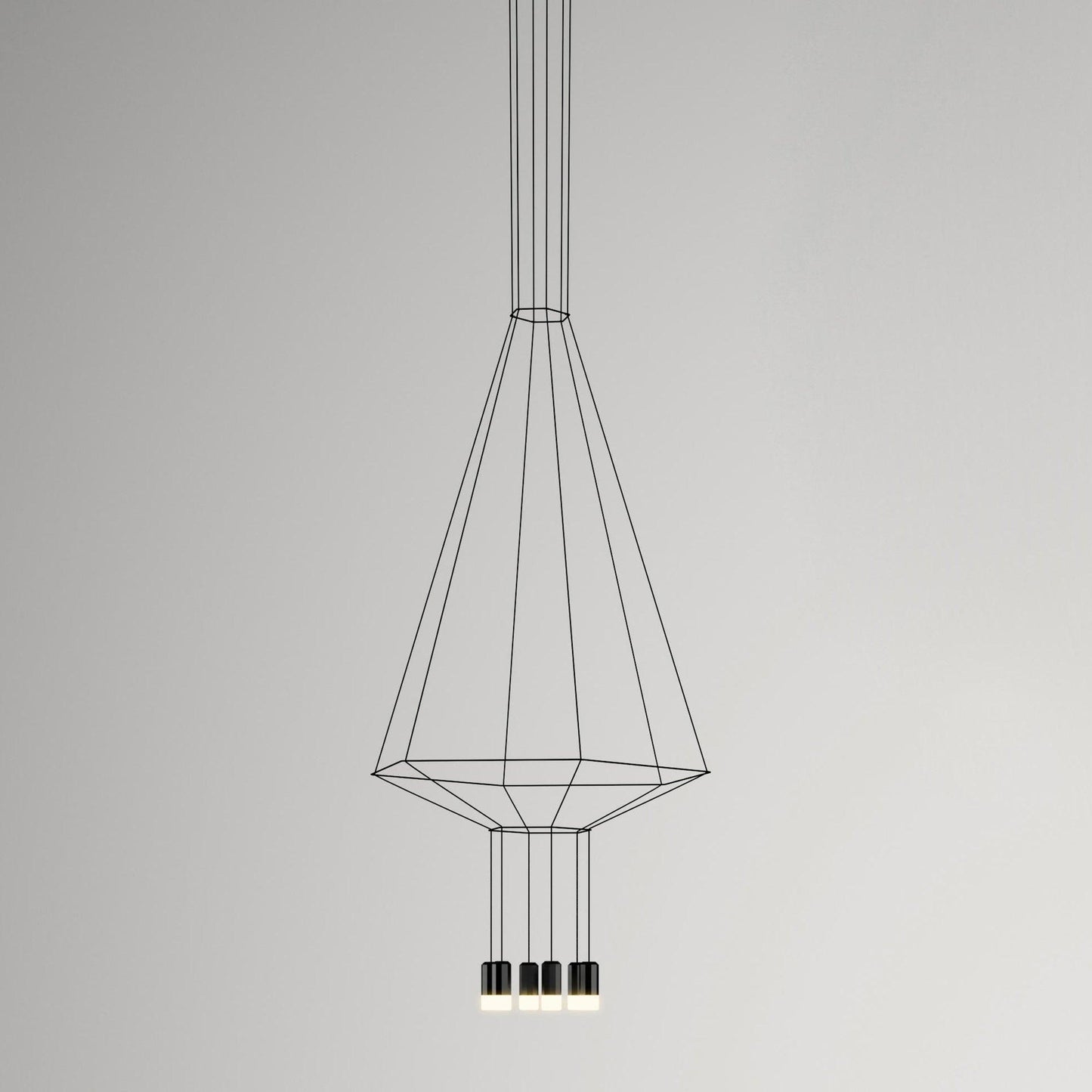 Geometric Lines Pendant Lamp - Adjustable Height, Energy-Efficient LED