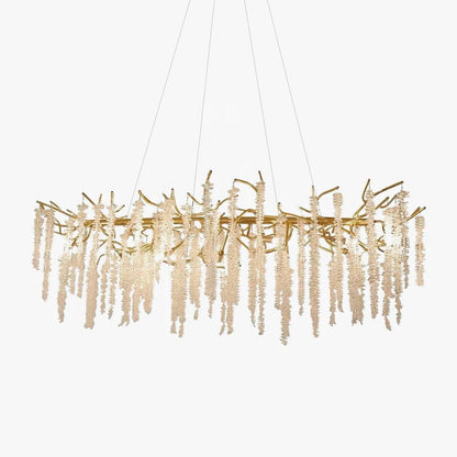 Wisteria Flower Crystal Chandelier - Elegant Design, Dimmable Lighting