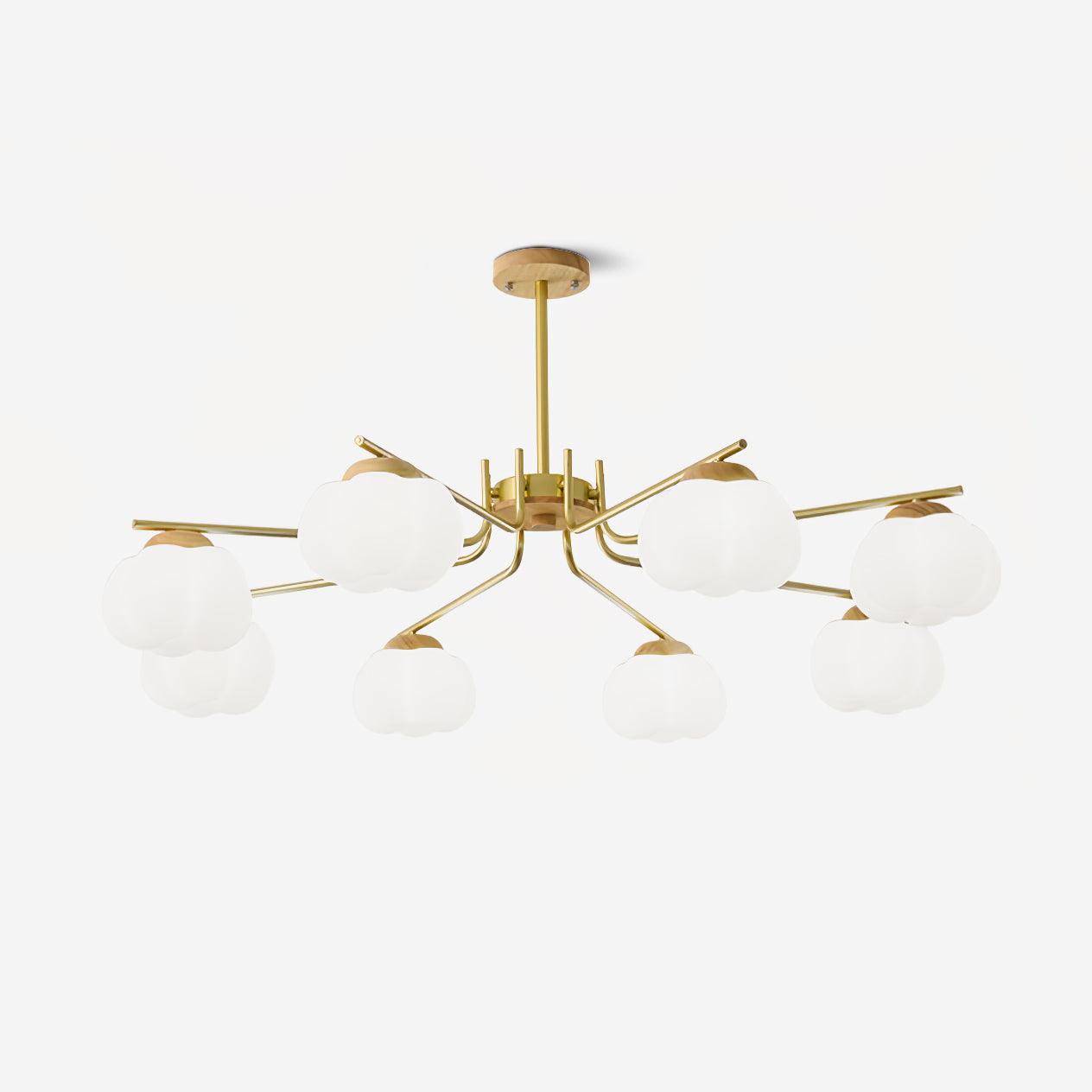 Elegant Plastic Cotton Balls Chandelier - Energy Efficient, Easy to In