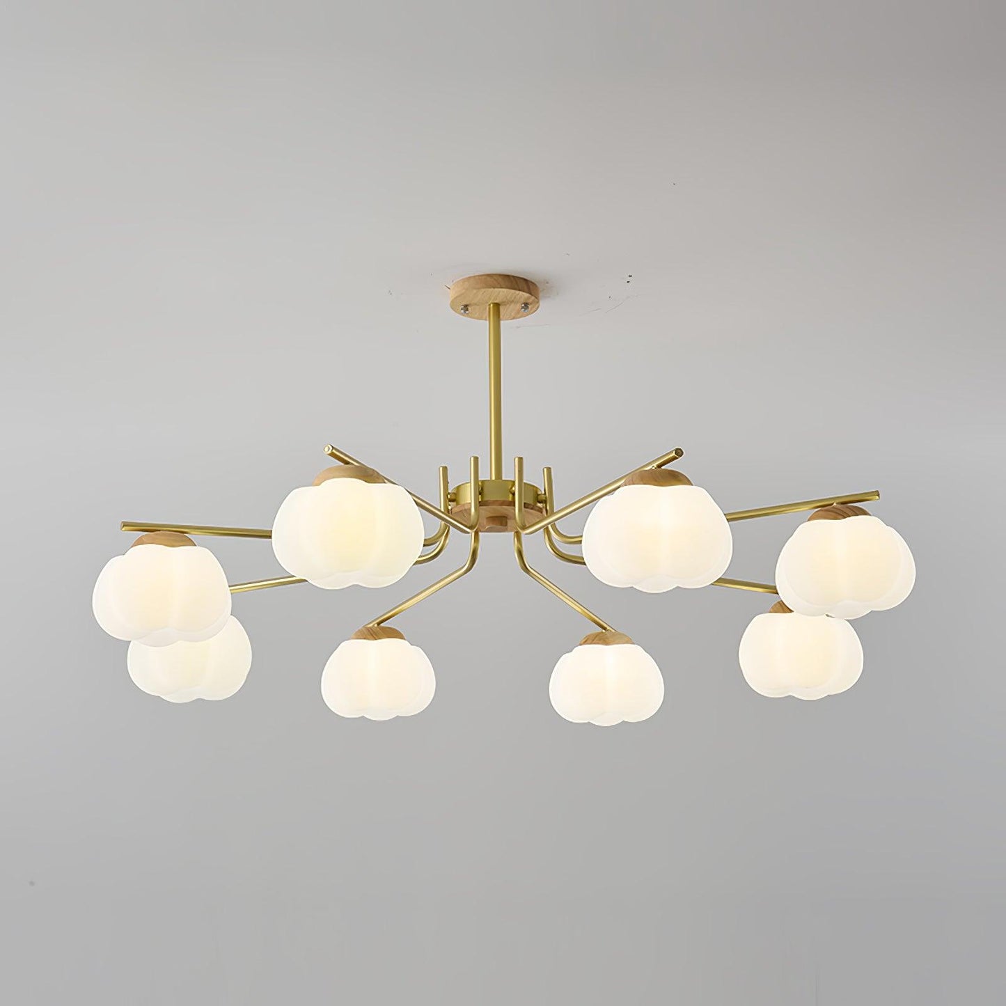 Elegant Plastic Cotton Balls Chandelier - Energy Efficient, Easy to In